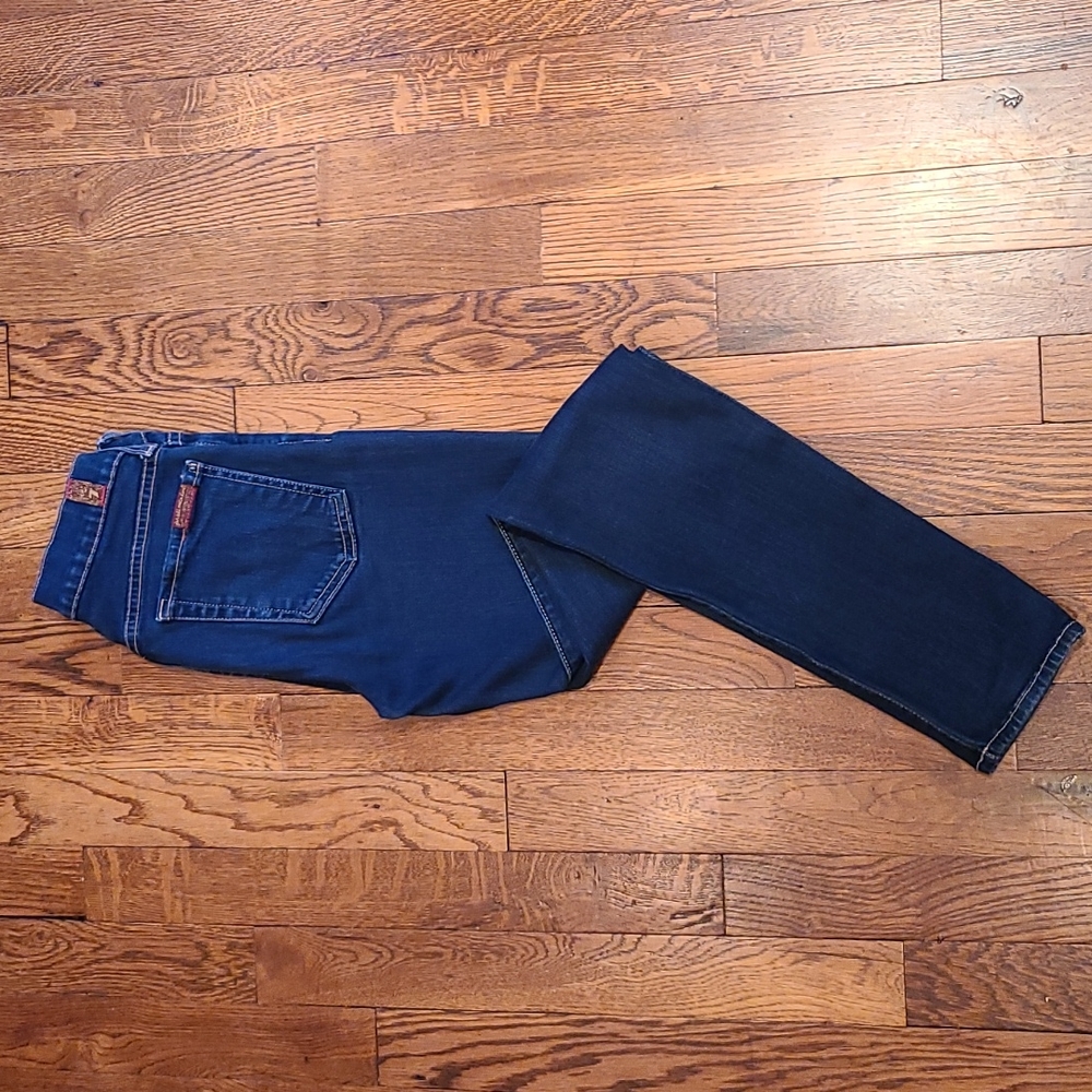 7 For All Mankind Dark Wash Skinny Jeans